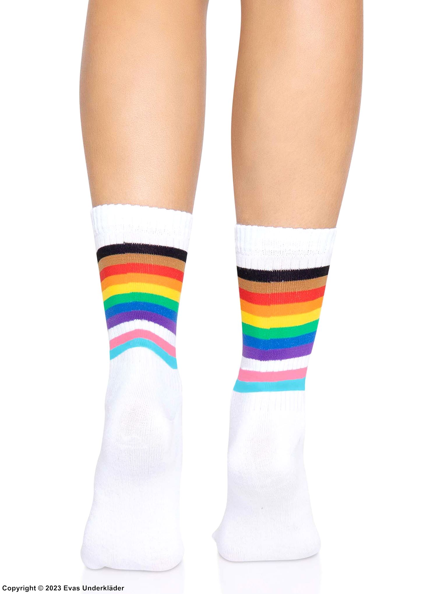 Ankle socks, rainbow color